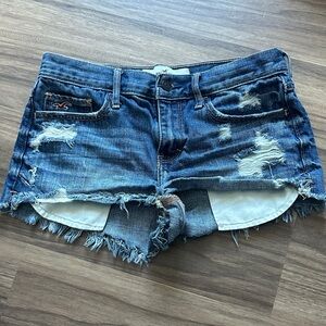 Like new Distressed Blue Denim Shorts